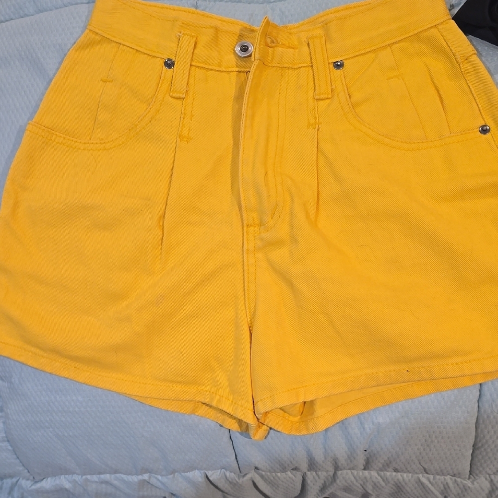 Yellow Women's Shorts